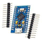 Placa Compatible Con Arduino Pro Micro 5v Atmega32 Micro Usb