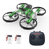 Mini Drone 2 En 1, Moto Rc, Para Principiantes, Color Verde