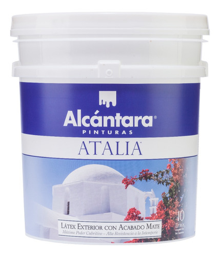 Pintura Látex Acrílico Atalia Color 10 Litros Alcántara