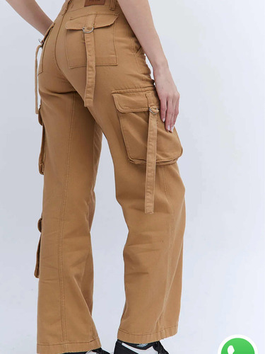 Pantalón Cargo/mujer Jean-c/ Tiras El + Lindo Filo Leggins