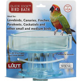 Lixit Quick Lock Bird Cage Bath For Lovebirds, Canaries, F