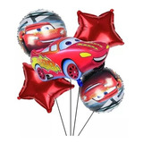 Globos Metalicos Kit De Cars Rayo Mcqueen  5 Piezas