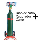 Tubo De Nitrogeno De 1/2 M. Con Regulador Liga Y Carro- Nuev