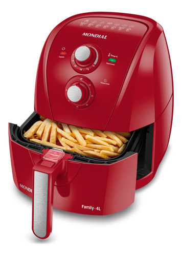 Fritadeira Air Fryer Sem Óleo Afn-40-fr 4l Vermelha Mondial