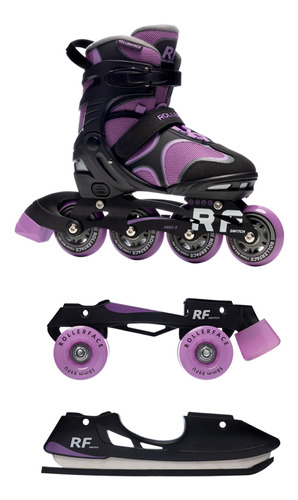 Rollerface Switch 3 En 1: Patines Intercambiables Lila
