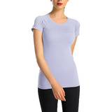 Camiseta Deportiva De Manga Corta For Mujer, Yoga, Sin Cost