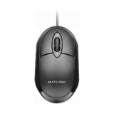 Mouse Multilaser  Mo300 Preto 1200dpi 3 Botões Com Fio Usb