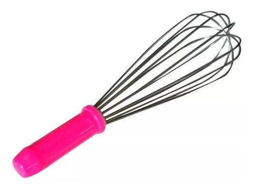 Batedor De Creme 30cm Linha Color Pink Fuê - Arame De Inox