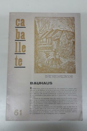 Caballete Nº 61 * Revista De Pintura * Bauhaus * Baliari