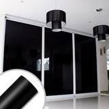 Adesivo Preto Blackout Bloquear Luz Janela Porta Vidro 2mx1m