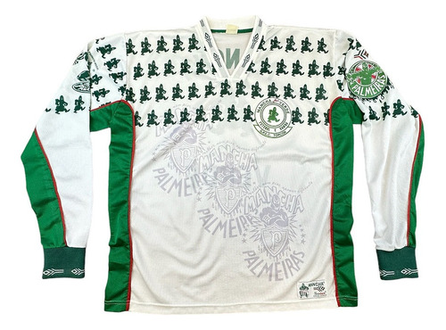 Camisa Palmeiras Mancha Alvi Verde 1998 Manga Longa Tam G 