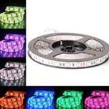 Tira Led Rgb Multicolor Exterior 5050 5mts 5 Pzs Completas.