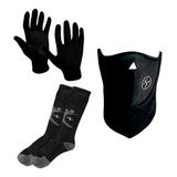 Kit Termico Guantes 1ra Piel + Mascara + Medias Abrigo - Fas