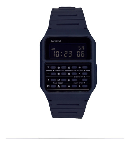 Reloj Casio Unisex Con Calculadora Color Azul Ca-53wf-2bcf