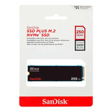 Ssd M2 250gb Nvme Sandisk Plus 2280 Pcie 3.0 Sdssda3n-250g-g