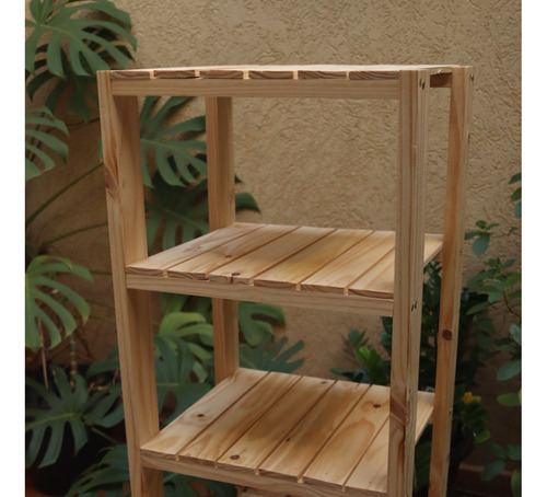 Estante Organizadora 5 Prateleiras Madeira Pinus 120x40x40cm