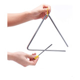 Instrumento De Percusion Triangular De Acero Musical De 8 Pu