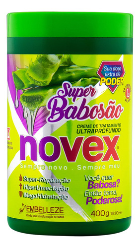  Creme De Tratamento Novex Super Babosão 400g