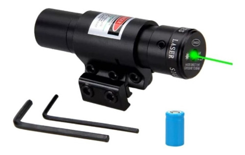 Mira Laser Verde Trilho 11/20mm Profissional Airsoft 