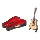 Guitarra De Madera En Miniatura Para Decoración De Instrumen