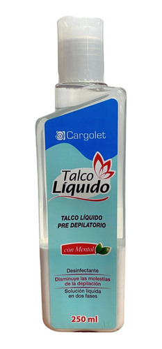 Talco Líquido Cargolet Pre Depilatorio Desinfectante 250ml
