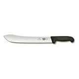 Victorinox Cuchillo Carnicero Con Punta Ancha, Fibrox Negro