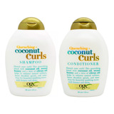 Ogx Kit Coconut Curls Shampoo + Acondicionador Cabello Rulos