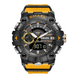 Smael Hombre Led Reloj Militar Dial Dual Táctico Camping