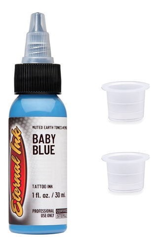 Kit Tinta Para Tatuar Eternal Ink Tattoo Tono Azul 1 Oz Pro