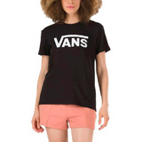 Remera Vans Lifestyle Mujer Mc Flying V Negro Cli