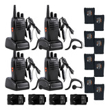 Kit X 4 Handy Walkie Talkie Baofeng Bf-999s + Baterías Extra