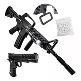 Set Airsoft Vigor Rifle M4 + Pistola Colt 1911 + Balines