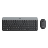 Kit De Teclado Y Mouse Inalámbrico Logitech Mk470 Esp Negro