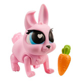 Jiggly Pets Pixie Coelho Borrachinha Interativo Fun Cor Rosa