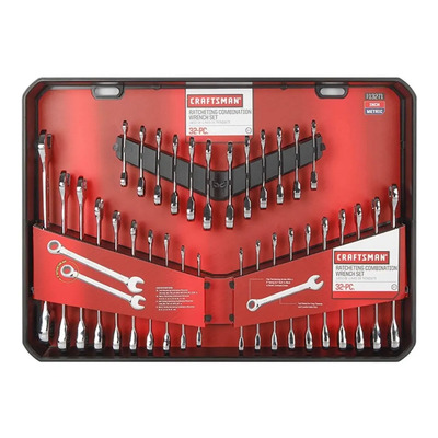 Juego De 32 Llaves Combinadas Con Matraca Craftsman Mod39327 | Envío gratis