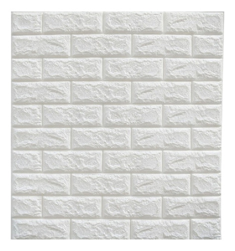 Laminas Decorativa Adhesiva Ladrillo Blanco Panel Adhesivo