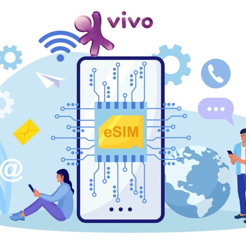 E-sim Chip Virtual Vivo Pre-pago 5g 4g Envio Digital E-mail 