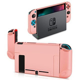 Carcasa De Gel Protectora Para Nintendo Switch Rosado