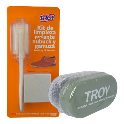 Borrador Cepillo Y Esponja Gamuza Nobuck Zapatos Tenis Troy | Envío gratis