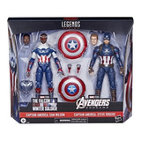 Capitán América Steve Rogers Y Sam Wilson Marvel Legends 