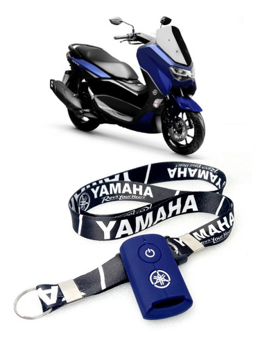 Capa Silicone+cordão Chave Smartkey Yamaha Xmax250 Nmax 160.