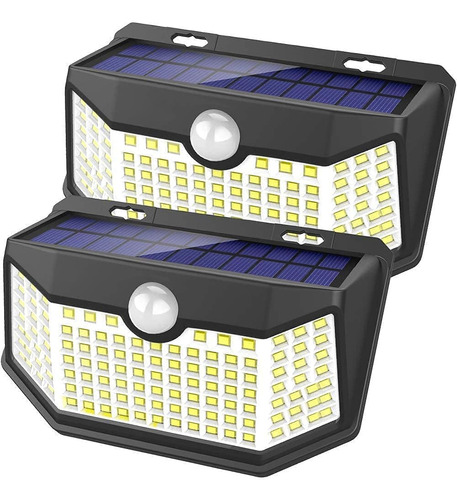 Solar Lights Outdoor 120 Led With Lights Reflector And 3 Lig