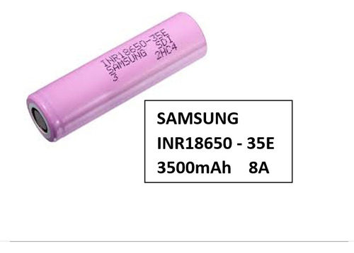 2 X Celda De Litio 18650 Samsung Polo + Plano 3.7v 3500mah