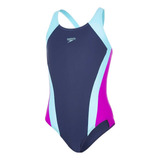 Malla Natacion Niñas Deportiva Contrast Panel