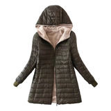 Chaqueta Polar De Algodón B Plus Para Mujer, Cálida, Forro P