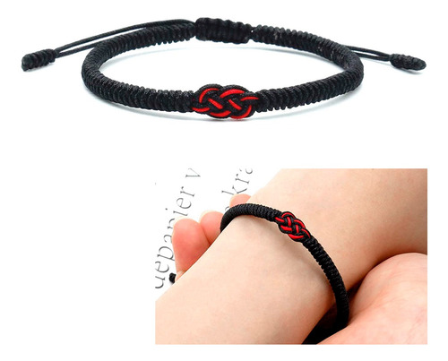 Pulsera Hombre Mujer Pulsera Hilo Rojo Negro Pulseras Pareja