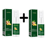 Pack,  2 Spray De Crecimiento Rápido Del Cabello Lidoria