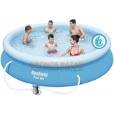 Pileta Inflable 3,66 X 0,76 Piscina + Bomba Bestway 57274