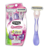 Máquina Afeitar Schick Quattro Mujer Sensitive (10 Unidades)