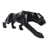 Pantera Negra Escultura Estatua Decoração Casa Leopardo